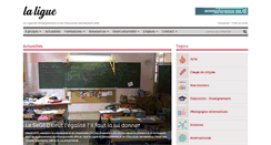 Desktop Screenshot of ligue-enseignement.be